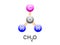 Vector flat design of Formaldehyde Molecular Formulaâ€Ž â€ŽCH2O