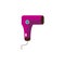 Vector flat hair removal tools icon laser machine