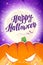 Vector flat halloween card, advertisement, banner, poster, placard, party invitation, flayer design.
