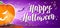 Vector flat halloween card, advertisement, banner, poster, placard, party invitation, flayer design.