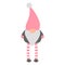 Vector flat hand drawn Scandinavian gnome