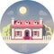 Vector flat house icon