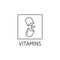 Vector flat icon of medical bottle of pills, vitamins, capsules, lozenges. Medication care for the human body. Vitamin