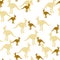 Vector flat illustration with silhouette kangaroo and baby kangaroo. Seamless pattern on white background. Design for