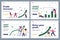 Vector flat illustrations about increasing profits, increasing finances and increasing income with people and growth