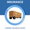 Vector flat insurance icons