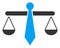 Vector Flat Lawyer Weight Icon