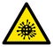Vector Flat Microbe Warning Icon