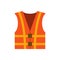 Vector flat orange waistcoat