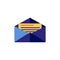 Vector flat postal mail envelope icon