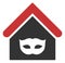 Vector Flat Private Party House Icon