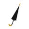 Vector flat rain umbrella walking stick icon