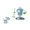 Vector flat robots set isolated