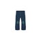 Vector flat shabby denim jeans, warm pullover