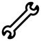 Vector Flat Spanner Icon