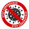 Vector Flat Stop Coronavirus Icon