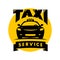 Vector flat taxi logo