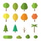 Vector flat trees