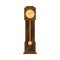 Vector flat vintage grandfather clock isolated
