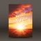 Vector Flayer Design Template Sunset Party