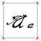 Vector floral alphabet . Brush Letters. Handwritten Script Lettering Typography for Designs