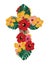 Vector Floral Cross