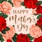 Vector floral flowers roses design for Mother day