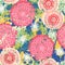 Vector floral grunge pattern