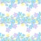 Vector floral seamless pattern. Illustration of flowers