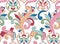 Vector Floral vintage rustic seamless pattern