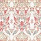 Vector floral wallpaper. Classic Baroque floral ornament. Seamless vintage pattern.