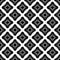 Vector Flower and dots black and white repeated design vector illustration