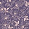 Vector flower seamless pattern element. Elegant texture for backgrounds. Classical luxury old fashioned floral ornament