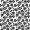 Vector flowers repeated pattern design