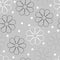 Vector flowery pattern. Seamless floral background for wrapping, textile