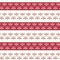 Vector Folklore Floral Stripes with Red Seamless Pattern Background.