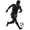 Vector football (soccer) player silhouette