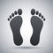 Vector footprints icon