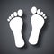 Vector footprints icon