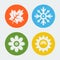 Vector four seasons icons