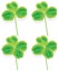 Vector four and three Leaf Clover