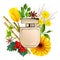 Vector Fragrance with Yellow Flowers