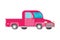 Vector freight truck in flat style