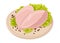 Vector fresh raw chicken breasts