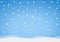 Vector frosty snowflakes background
