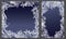 Vector frozen frost background texture. Glass snow ice cold and fresh background. Frozen window. Window frozen glass ice
