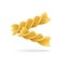 Vector fusilli pasta or macaroni.