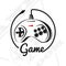 Vector gamepad logo.