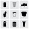 Vector garbage icons set