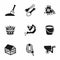 Vector gardening icon set